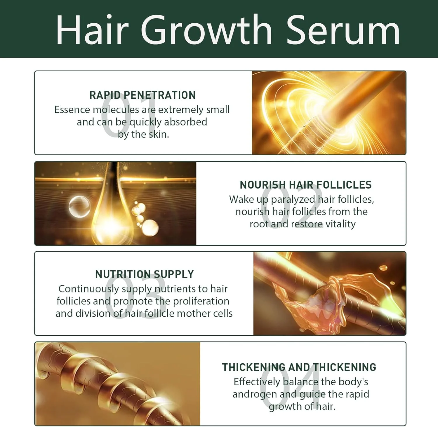 سرم تقویت کننده مو حاوی دئوکسی ریبوز و ژل شکر KUNLEN