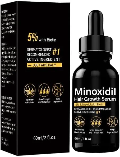 سرم رشد موی آقایان KOWVOWZ حاوی 5% ماینوکسیدیل به همراه بیوتین و پانتنول، سرم رشد ریش حاوی بیوتین و عصاره ماینوکسیدیل، درمان 5% ماینوکسیدیل، درمان های ریزش مو