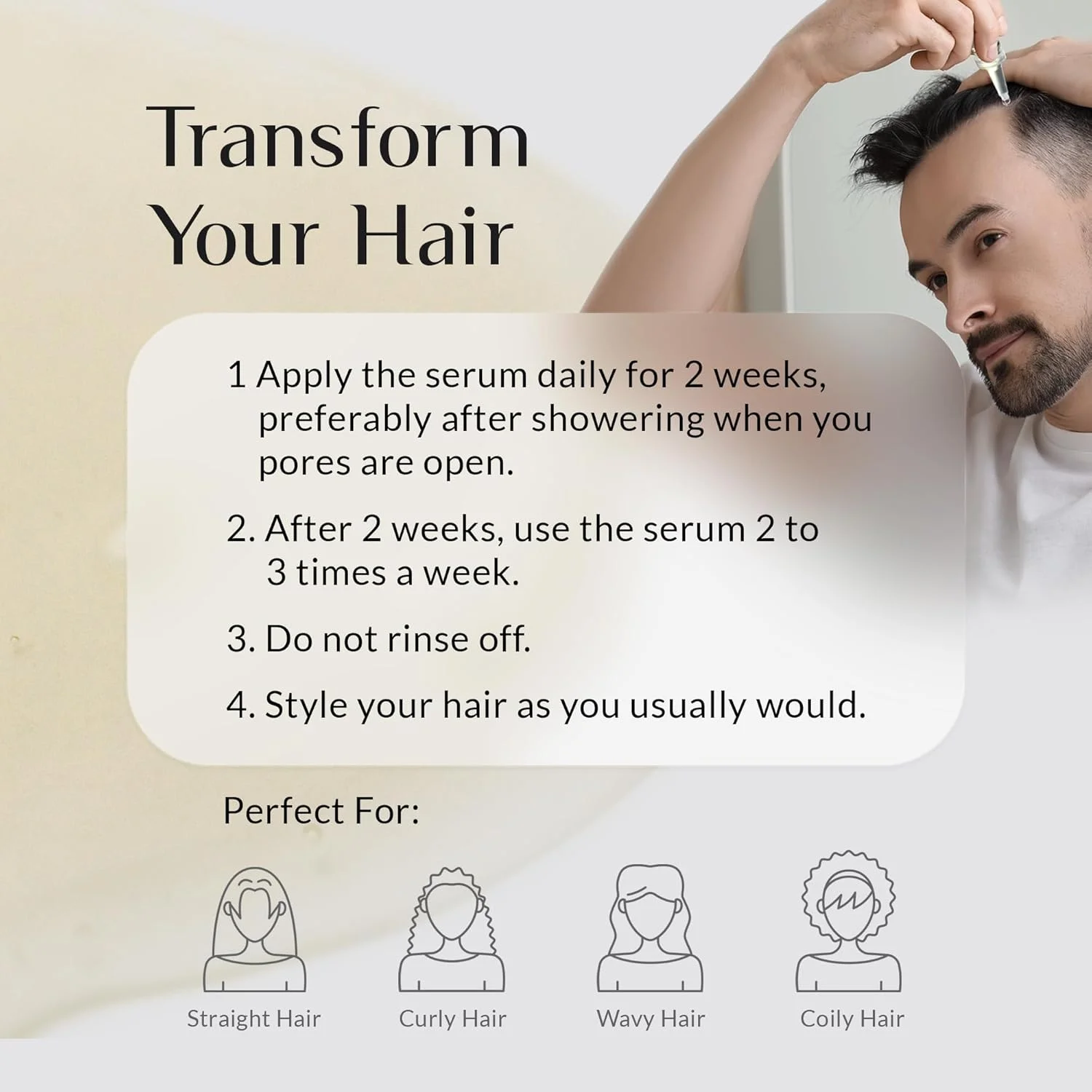 نرم کننده کراتین و بیوتین - سرم مو و نرم کننده ضخیم کننده مو برای آقایان و بانوان با موهای خشک، معمولی، چرب، صاف، مجعد و موج دار - درمان ضد ریزش مو و رشد مجدد مو توسط Kerastim Pro