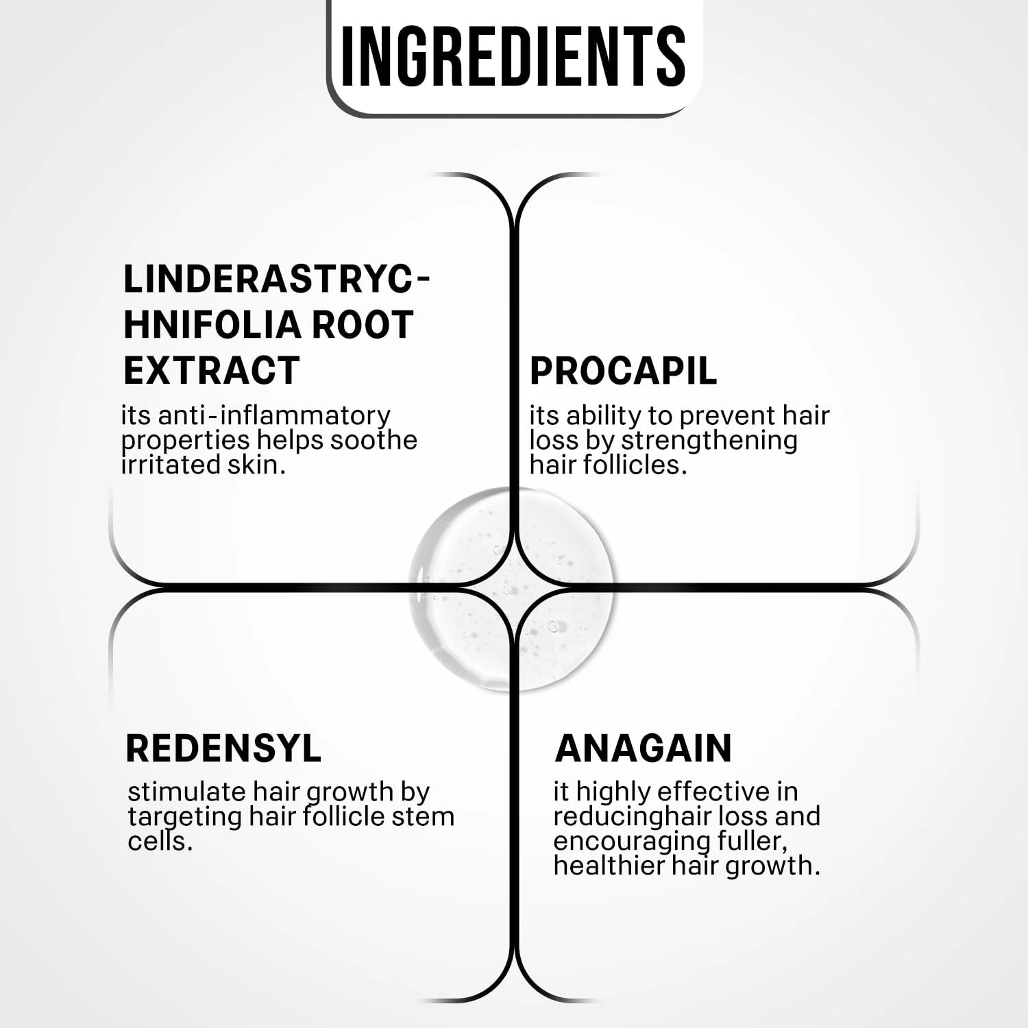 سرم پیشرفته رشد مو کازیما | 3% ردنسيل، 4% آناگین، 2% پروکاپیل، 2% لیندرا استریچنیفولیا، رزماری و عصاره برنج سیاه | سرم رشد مو و کنترل ریزش مو | افزایش تراکم مو | 30 میلی لیتر سرم پیشرفته رشد مو کازیما | 3% ردنسيل، 4% آناگین، 2% پروکاپیل، 2% لیندرا استریچنیفولیا، رزماری و عصاره برنج سیاه | سرم رشد مو و کنترل ریزش مو | افزایش تراکم مو | 30 میلی لیتر