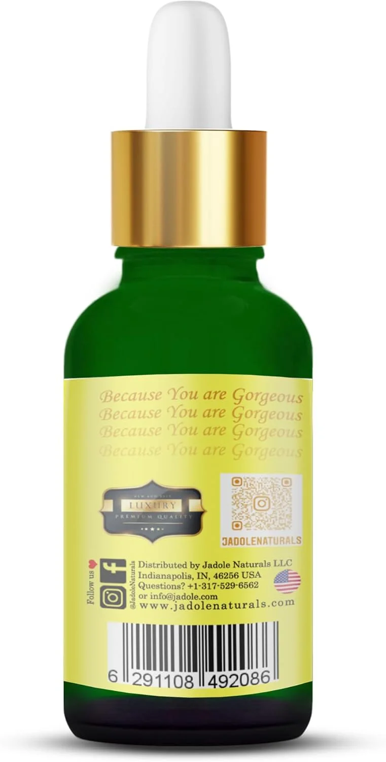 سرم رشد موی وحشی Jadole Naturals - 30 میلی لیتر | مخلوط شده با روغن زیتون، هسته انگور و درخت چای، جینکوبیلوبا، ریشه زنجبیل | تقویت رشد طبیعی و سالم مو، افزایش تراکم مو، کنترل ریزش مو