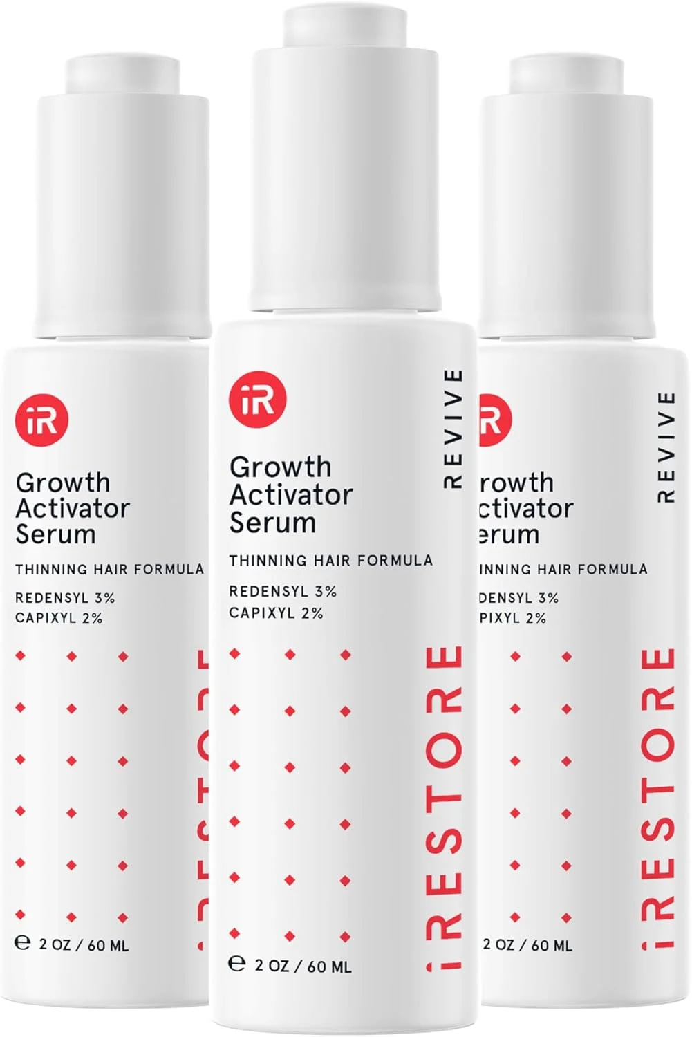 سرم پوست سر iRESTORE | سرم رشد مو برای زنان و مردان | بهترین برای ریزش مو و نازک شدن مو | کمک به رشد مجدد با رِدِنسیل و بیوتین | آبرسانی پوست سر برای موهای ضخیم تر و قوی تر (59 میلی لیتر، بسته 3 عددی) سرم پوست سر iRESTORE | سرم رشد مو برای زنان و مردان | بهترین برای ریزش مو و نازک شدن مو | کمک به رشد مجدد با رِدِنسیل و بیوتین | آبرسانی پوست سر برای موهای ضخیم تر و قوی تر (59 میلی لیتر، بسته 3 عددی)