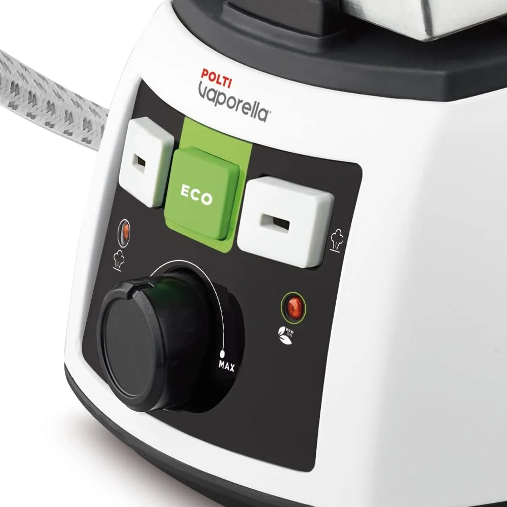 اتو بخار پولتی Vaporella 535 Eco Pro، اتو بخار با دیگ بخار فشار قوی 4 بار، توان 1750 وات، قفل ایمنی، عملکرد Eco، سفید و سبز اتو بخار پولتی Vaporella 535 Eco Pro، اتو بخار با دیگ بخار فشار قوی 4 بار، توان 1750 وات، قفل ایمنی، عملکرد Eco، سفید و سبز