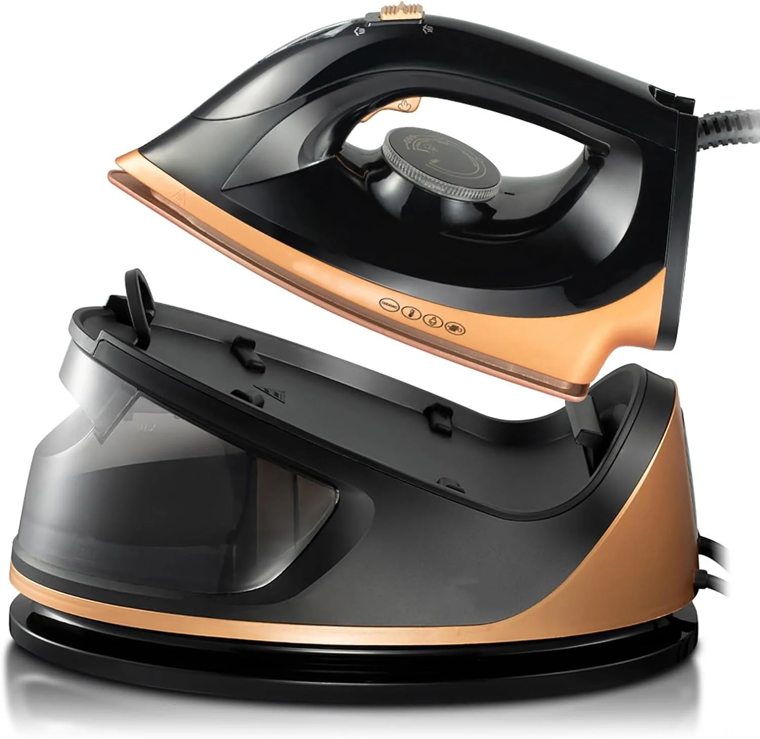 اتو مخزن دار YZRDCXM - اتو بخار، ژنراتور بخار 2600 وات با دکمه شات بخار، بخار قدرتمند، بخار عمودی، تنظیم دما، مخزن آب 1.8 لیتری اتو مخزن دار YZRDCXM - اتو بخار، ژنراتور بخار 2600 وات با دکمه شات بخار، بخار قدرتمند، بخار عمودی، تنظیم دما، مخزن آب 1.8 لیتری