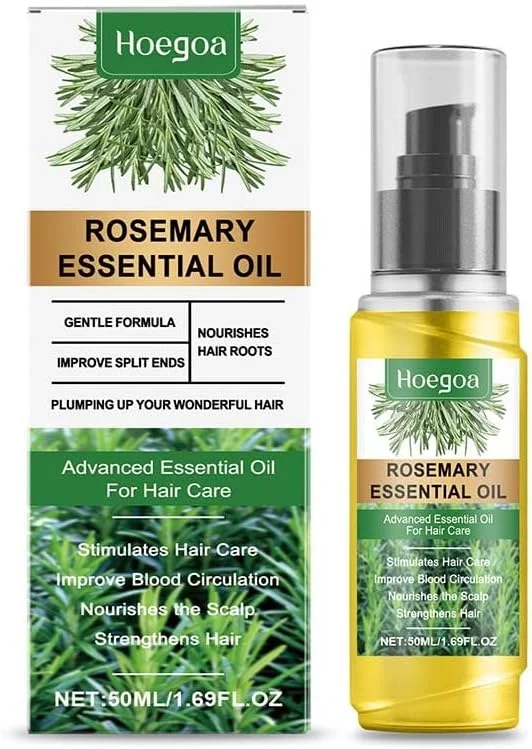 روغن ضروری رزماری هوئگوآ برای رشد مو، روغن ضروری ضد ریزش مو برای تقویت، تغذیه و بهبود گردش خون پوست سر، سرم رشد مو برای مردان و زنان، 50 میلی لیتر روغن ضروری رزماری هوئگوآ برای رشد مو، روغن ضروری ضد ریزش مو برای تقویت، تغذیه و بهبود گردش خون پوست سر، سرم رشد مو برای مردان و زنان، 50 میلی لیتر
