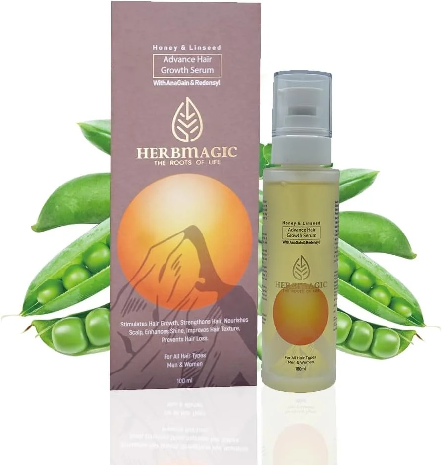 سرم پیشرفته رشد موی طبیعی هرب مجیک - ردنسل، آناگین و تخم کتان محرک رشد مو، افزایش تراکم مو، سرم ضد ریزش موی آیورودا برای مردان و زنان ۱۰۰ میلی لیتر زرد سرم پیشرفته رشد موی طبیعی هرب مجیک - ردنسل، آناگین و تخم کتان محرک رشد مو، افزایش تراکم مو، سرم ضد ریزش موی آیورودا برای مردان و زنان ۱۰۰ میلی لیتر زرد