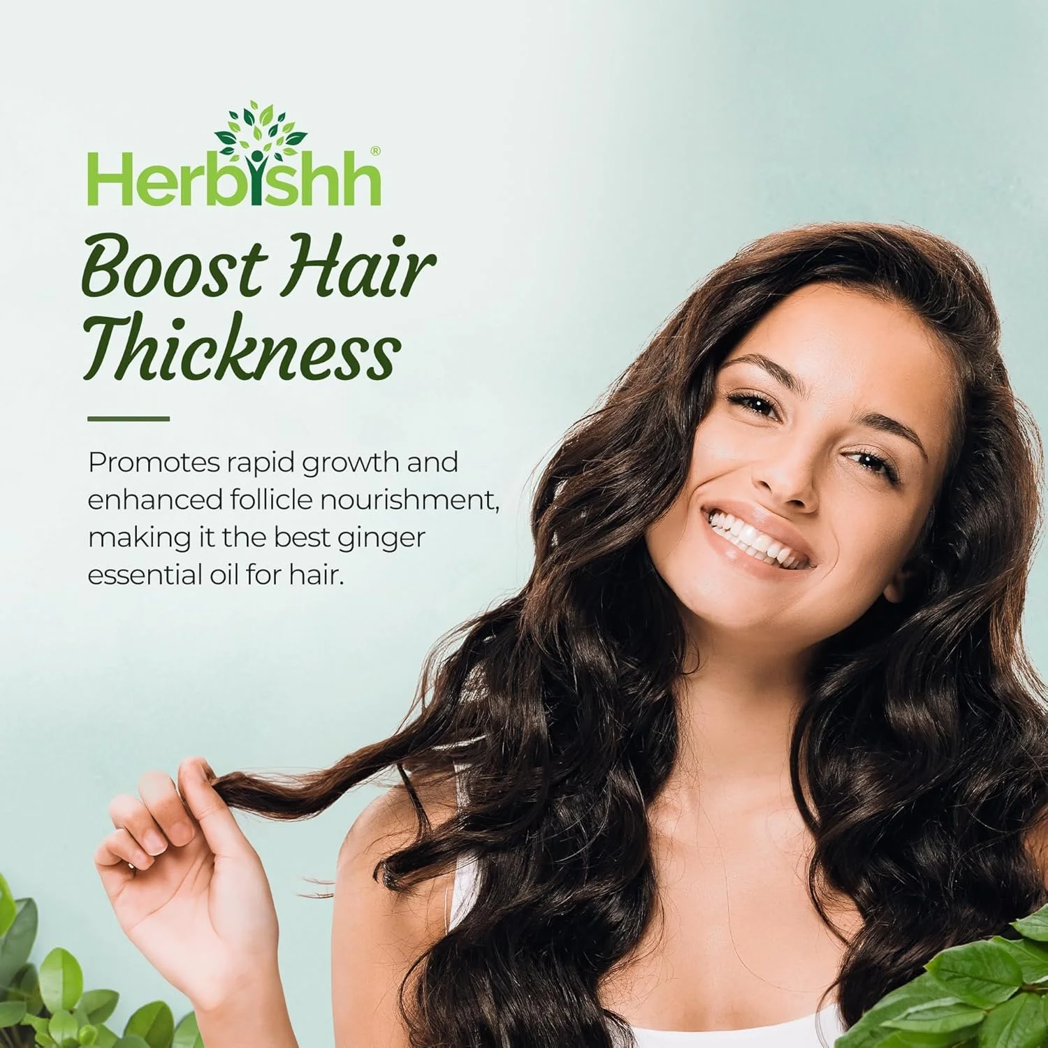 روغن زنجبیل هربیش برای رشد مو - حاوی عصاره زنجبیل - روغن سرم زنجبیل برای رشد سریع و متراکم مو - بسته جمع و جور 30 میلی لیتری - بهترین محصول مراقبت از مو برای زنان و مردان