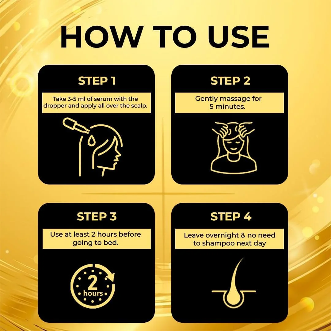 سرم پیشرفته رشد موی طبیعی هرب مجیک - ردنسل، آناگین و تخم کتان محرک رشد مو، افزایش تراکم مو، سرم ضد ریزش موی آیورودا برای مردان و زنان ۱۰۰ میلی لیتر زرد
