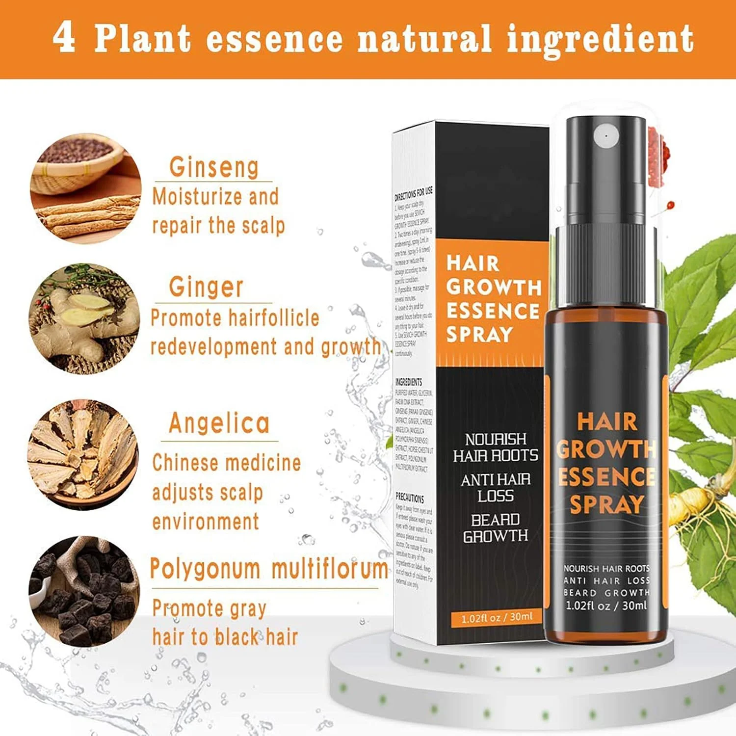 اسپری سرم اسانس گیاهی رشد مو، ضد ریزش مو، رشد سریع، جلوگیری از خشکی مو (1 عدد) اسپری سرم اسانس گیاهی رشد مو، ضد ریزش مو، رشد سریع، جلوگیری از خشکی مو (1 عدد)