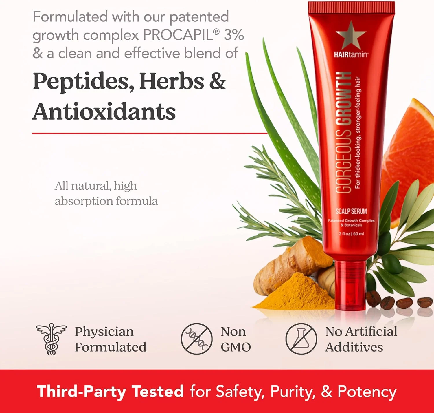 سرم پوست سر هیرتامین، درمان طبیعی برای رشد و ضخیم شدن مو | به طور مشهود موهایی ضخیم تر را افزایش می دهد و سلامت پوست سر را ارتقا می بخشد | تغذیه و آبرسانی پوست سر خشک و خارش دار