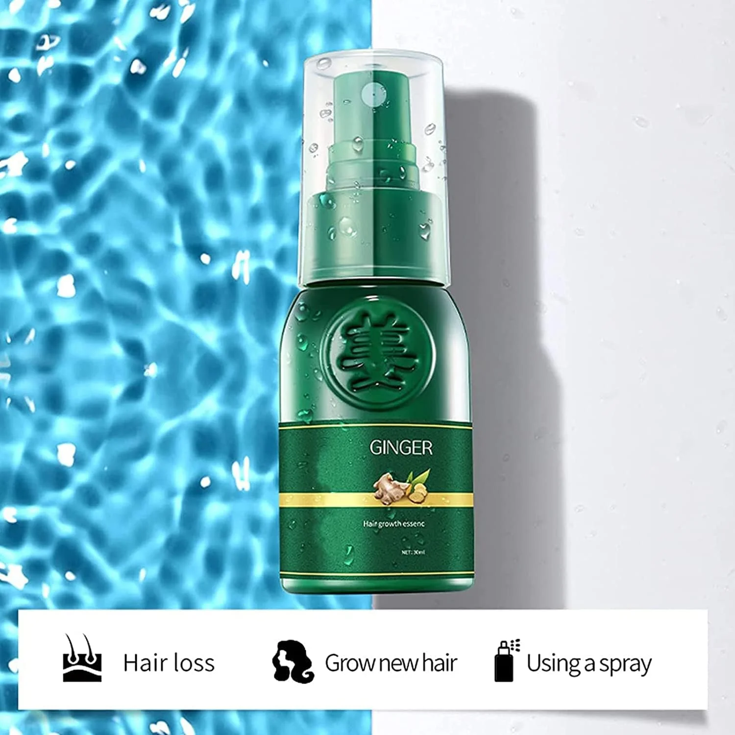 اسپری رشد مو شوگاگرو ژاپنی Hairpandora ShougaGRO Pro، اسپری رشد مو شوگاگرو ژاپنی Now-ShougaGRO، اسپری سرم احیا کننده مو جینسینگ کره ای HyunGang، اسپری زنجبیل رشد مو برای مردان و زنان (3 عدد)