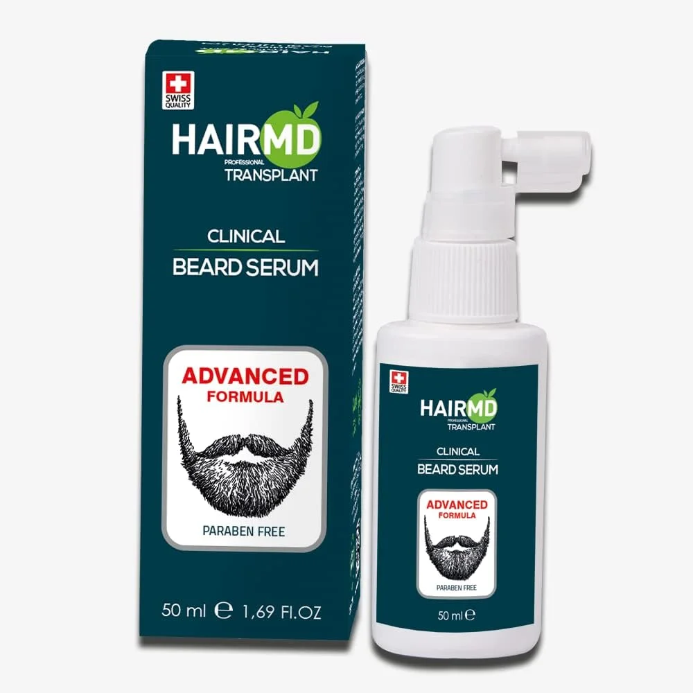 سرم رشد ریش HairMD - سرم بالینی سبیل و ریش حاوی بیوتین، کراتین، آمینو اسیدها - سرم رشد مو برای نازک شدن یا ریزش مو - تقویت کننده رشد و کاهش شکستگی مو - 50 میلی لیتر سرم رشد ریش HairMD - سرم بالینی سبیل و ریش حاوی بیوتین، کراتین، آمینو اسیدها - سرم رشد مو برای نازک شدن یا ریزش مو - تقویت کننده رشد و کاهش شکستگی مو - 50 میلی لیتر