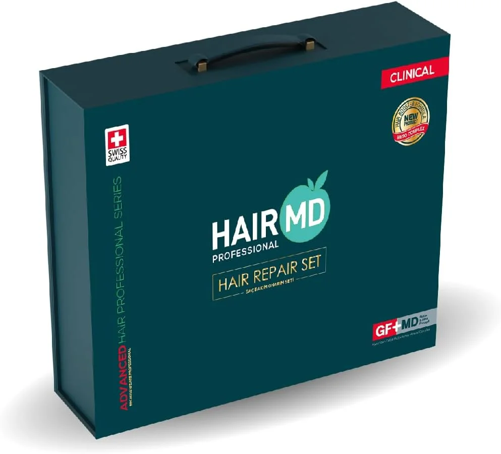 مجموعه ترمیم مو HairMD پس از کاشت مو - درمان انحصاری 3 ماهه ترمیم مو با شامپو، سرم مو، مولتی ویتامین مو، مزو سرم - محصولات پیشرفته مراقبت از مو با بیوتین، کراتین، کلاژن مجموعه ترمیم مو HairMD پس از کاشت مو - درمان انحصاری 3 ماهه ترمیم مو با شامپو، سرم مو، مولتی ویتامین مو، مزو سرم - محصولات پیشرفته مراقبت از مو با بیوتین، کراتین، کلاژن