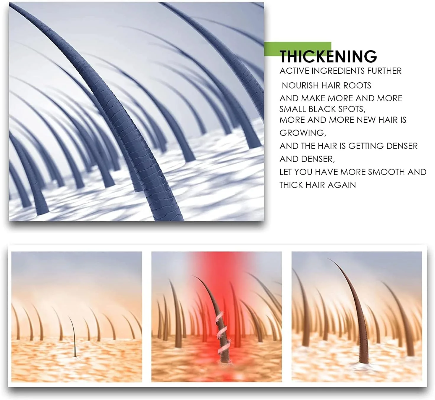 اسانس تقویت کننده ابرو هیرکر، اسانس ابرو هیرکر با عصاره های گیاهی طبیعی، سرم رشد مو برای ریزش مو، نازک شدن مو، موهای بلندتر (1 عدد)