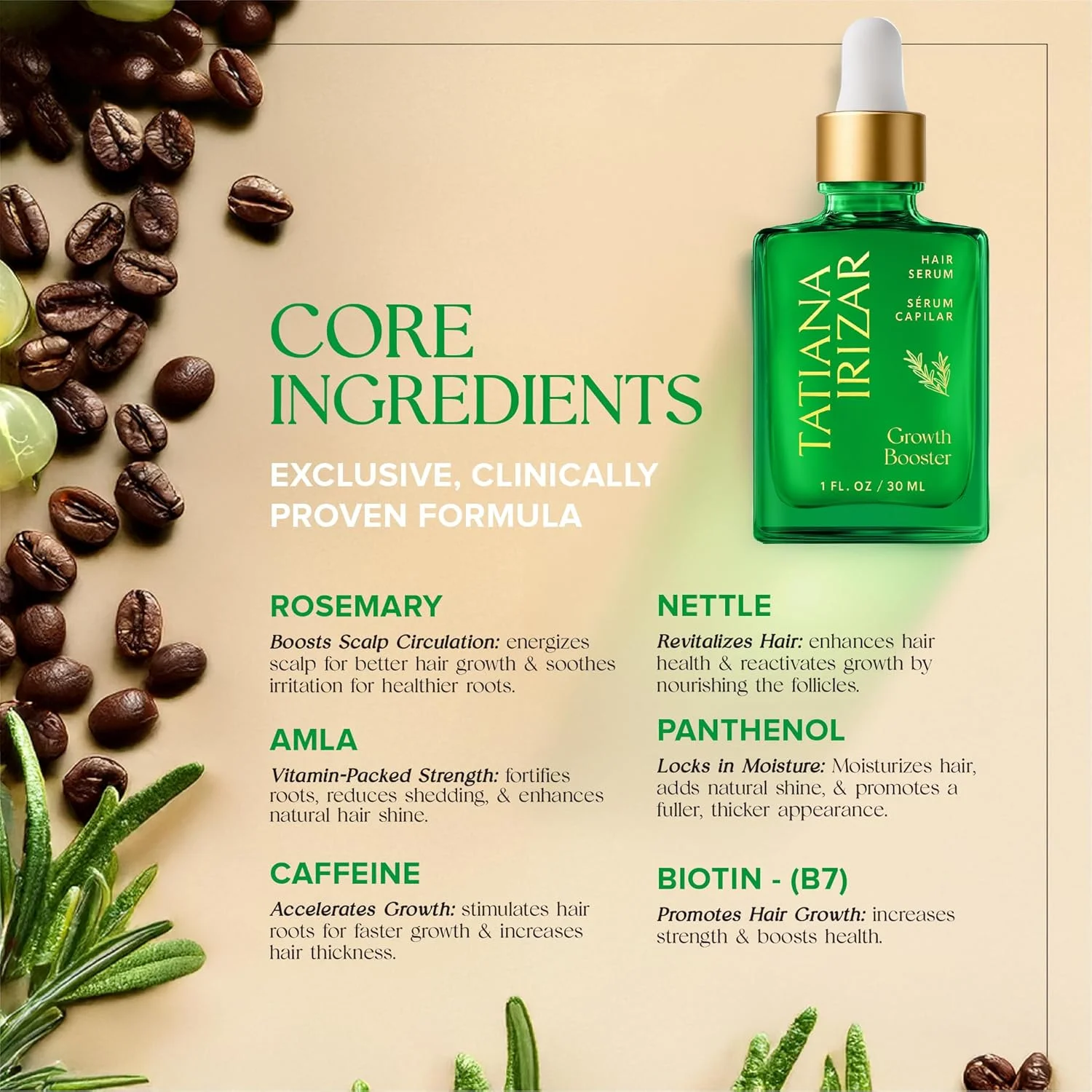 سرم مو برای رشد مو، سرم موی زنانه ساخت آمریکا - سرم پوست سر برای رشد مو غیر چرب رزماری و آملا مراقبت از مو - درمان های طبیعی ریزش موی 1 اونس مایع برای درمان رشد مجدد موی زنان