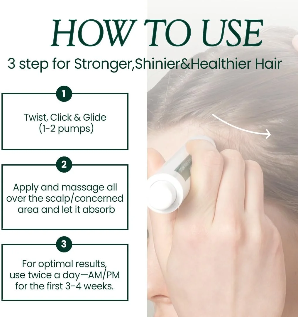 سرم پوست سر و مو برای موهای نازک از ویولب، 15 میلی لیتر - فرمول مغذی تست شده بالینی با بیوتین و پپتید. تقویت کننده سلامت پوست سر و موهایی با ظاهر پرتر