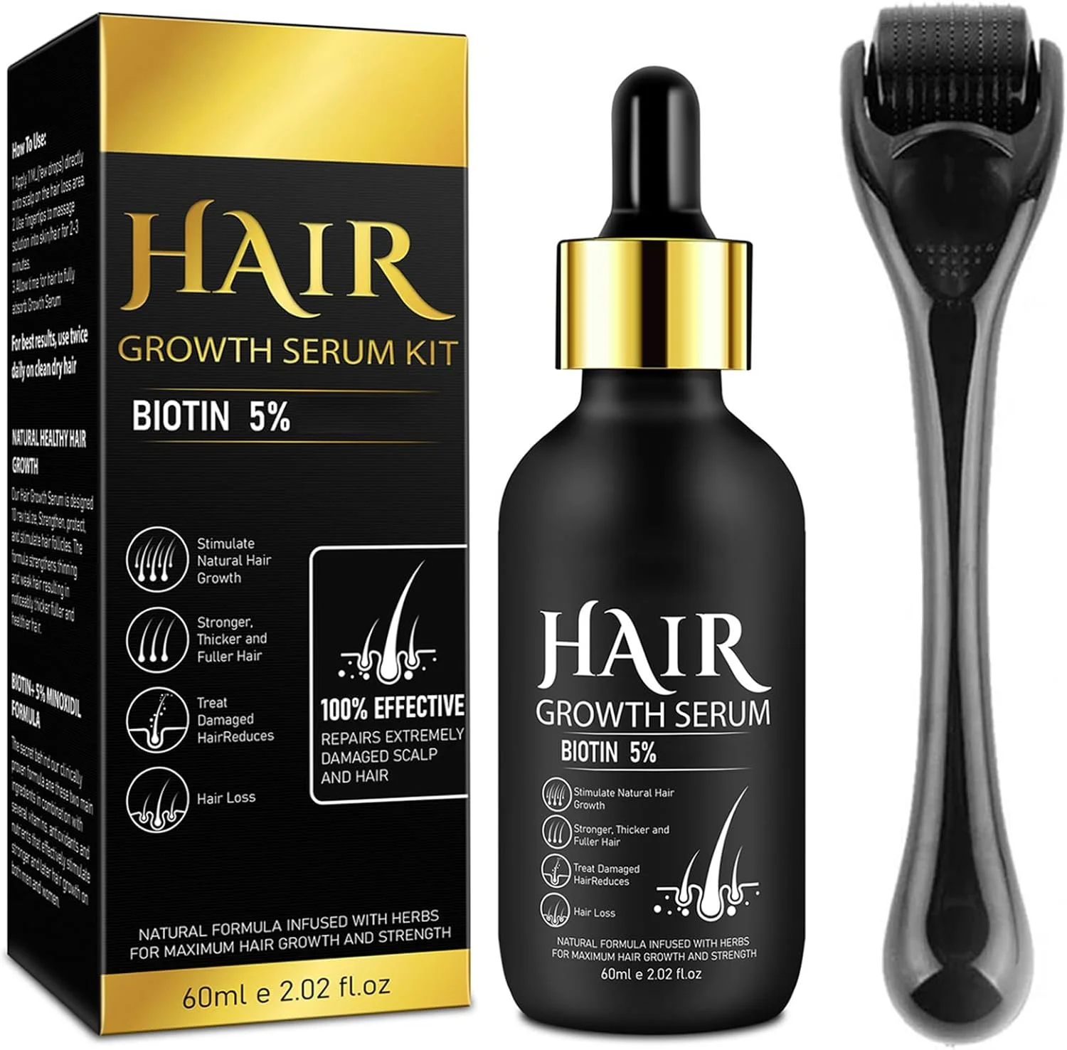 سرم رشد مو حاوی بیوتین - مراقبت از مو برای رشد سالم مو برای آقایان و بانوان - درمارولر فولیکول مو - فرمول رشد مو - فعال کننده مجدد فولیکول های موی آتروفیه شده - 60 میلی لیتر سرم رشد مو حاوی بیوتین - مراقبت از مو برای رشد سالم مو برای آقایان و بانوان - درمارولر فولیکول مو - فرمول رشد مو - فعال کننده مجدد فولیکول های موی آتروفیه شده - 60 میلی لیتر