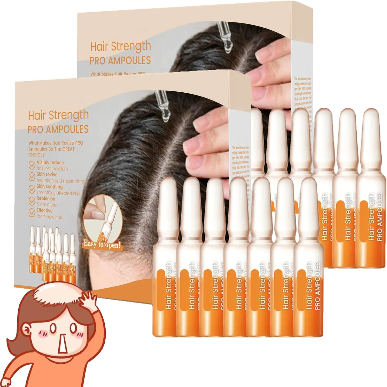 آمپول های تقویت کننده رشد مو - سرم رشد مو برای جلوگیری از ریزش و نازک شدن مو، تقویت کننده مو