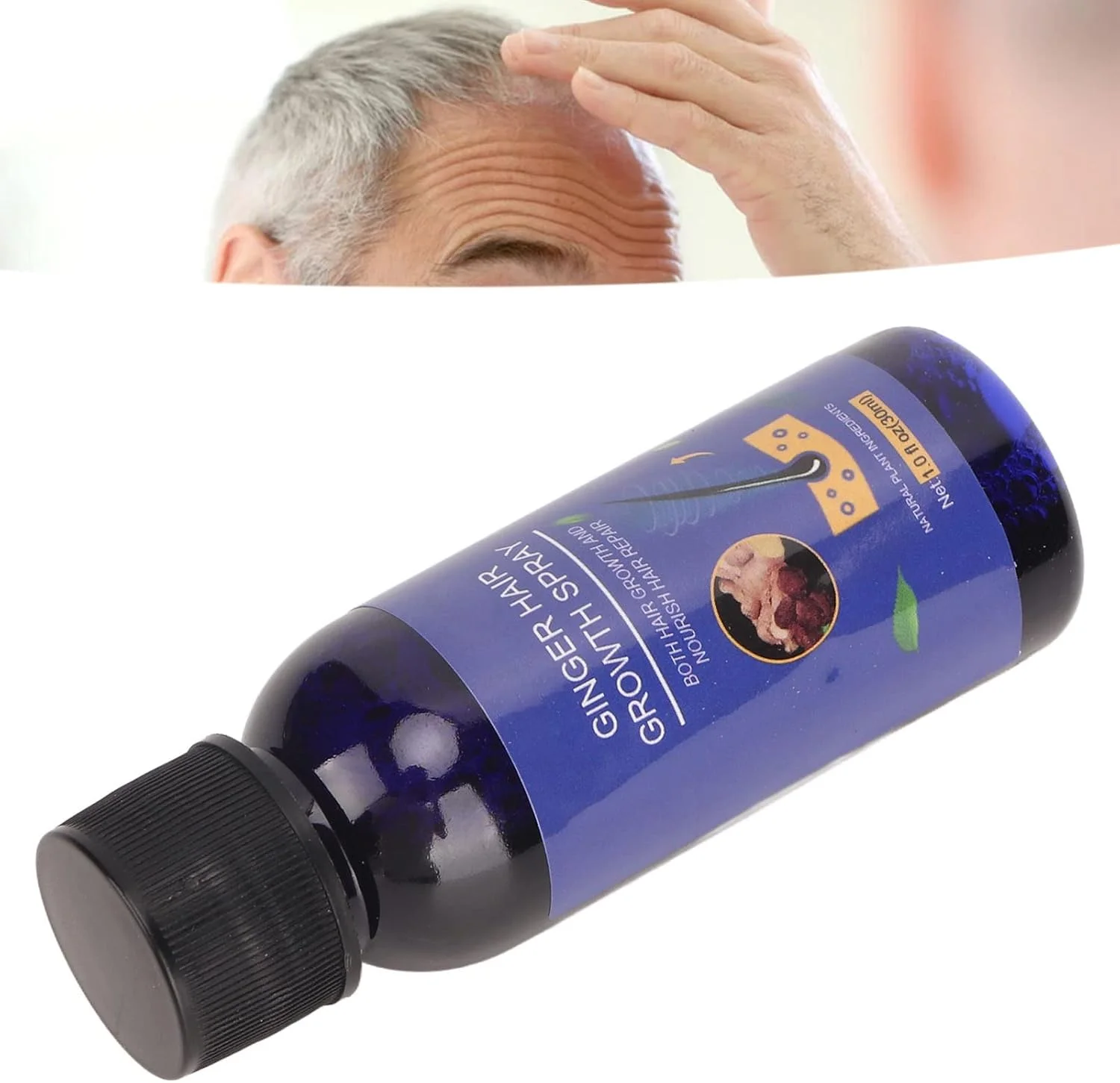 اسپری سرم رشد مو 4 عددی، اسپری ضد ریزش مو، اسپری مغذی رشد، تقویت کننده رشد مو برای زنان و مردان، رویش مجدد مو