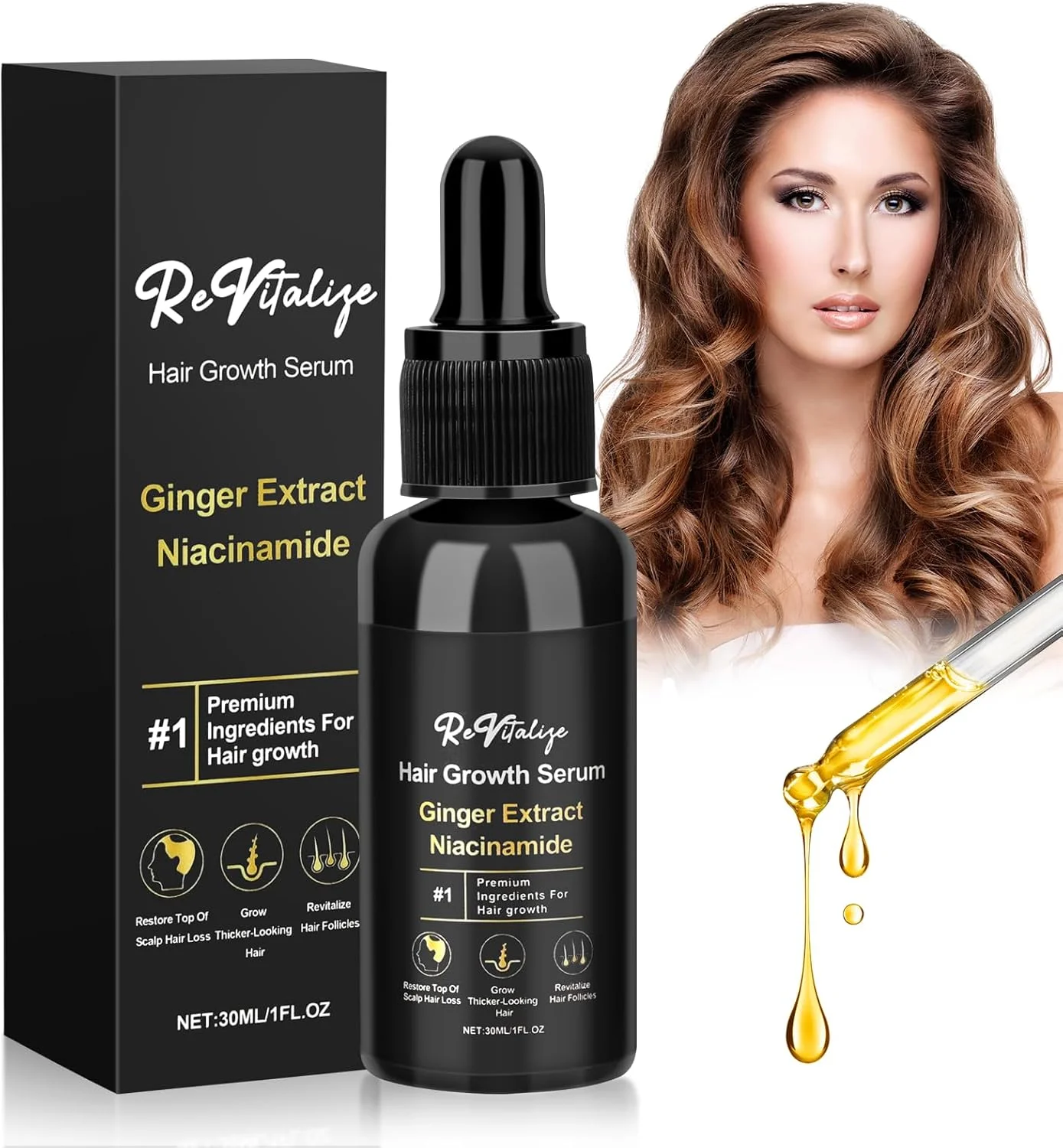 سرم رشد مو 30 میلی لیتری، عامل رشد ریش مردان، سرم رشد مو برای موهای نازک، توقف ریزش مو، تسریع رشد مو، ضد ریزش مو برای مردان و زنان