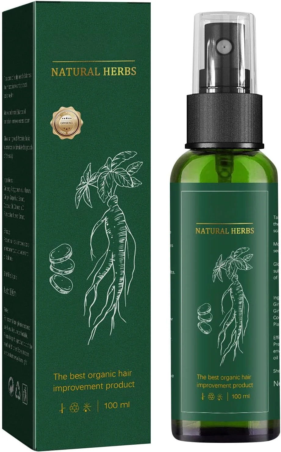 اسپری سرم رشد مجدد مو جینسینگ، اسانس رشد مجدد مو، اسپری احیا کننده مو جینسینگ، اسپری مو جینسینگ، اسپری رشد مجدد مو برای زنان و مردان (1 عدد) اسپری سرم رشد مجدد مو جینسینگ، اسانس رشد مجدد مو، اسپری احیا کننده مو جینسینگ، اسپری مو جینسینگ، اسپری رشد مجدد مو برای زنان و مردان (1 عدد)