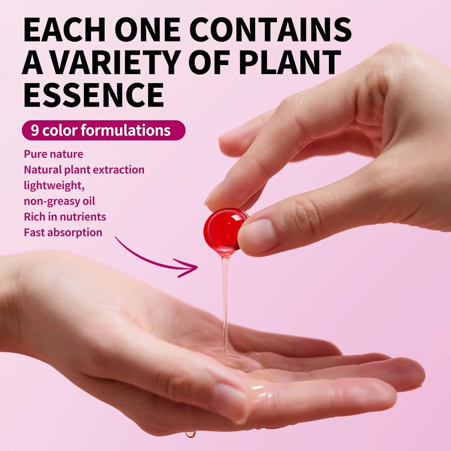 کپسول های سرم ویتامین مو GOWWIM - کمپلکس روغن آرگان، ماکادمیا، آووکادو برای رشد و ترمیم موهای صاف و ابریشمی، 30 عدد کپسول های سرم ویتامین مو GOWWIM - کمپلکس روغن آرگان، ماکادمیا، آووکادو برای رشد و ترمیم موهای صاف و ابریشمی، 30 عدد