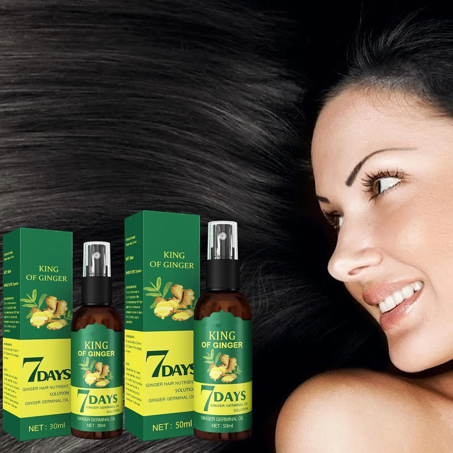 اسپری سرم زنجبیل، سرم گیاهی 7 روزه، اسپری رشد مو زنجبیل، درمان رشد مجدد مو با مواد طبیعی برای رشد سریع مو، ترمیم موهای آسیب دیده، برای مردان و زنان (50 میلی لیتر) اسپری سرم زنجبیل، سرم گیاهی 7 روزه، اسپری رشد مو زنجبیل، درمان رشد مجدد مو با مواد طبیعی برای رشد سریع مو، ترمیم موهای آسیب دیده، برای مردان و زنان (50 میلی لیتر)