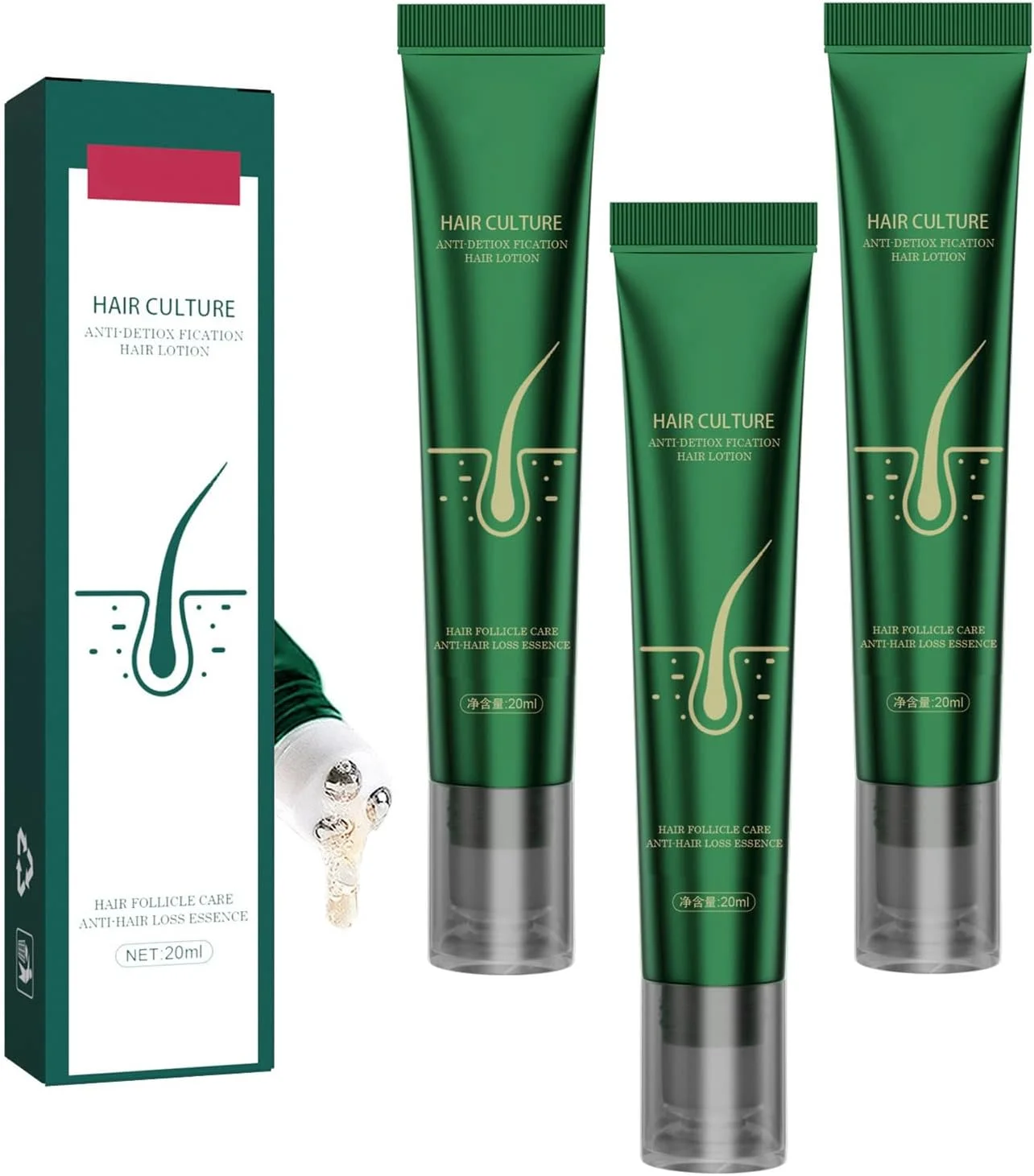 لوسیون سرم رشد مو زنجبیلی، اسانس رویش مجدد مو زنجبیلی، ماساژور سه غلتکی برای موهای ضخیم تر و قوی تر، درمان جلوگیری از ریزش مو (بسته 3 عددی 20 میلی لیتر) لوسیون سرم رشد مو زنجبیلی، اسانس رویش مجدد مو زنجبیلی، ماساژور سه غلتکی برای موهای ضخیم تر و قوی تر، درمان جلوگیری از ریزش مو (بسته 3 عددی 20 میلی لیتر)