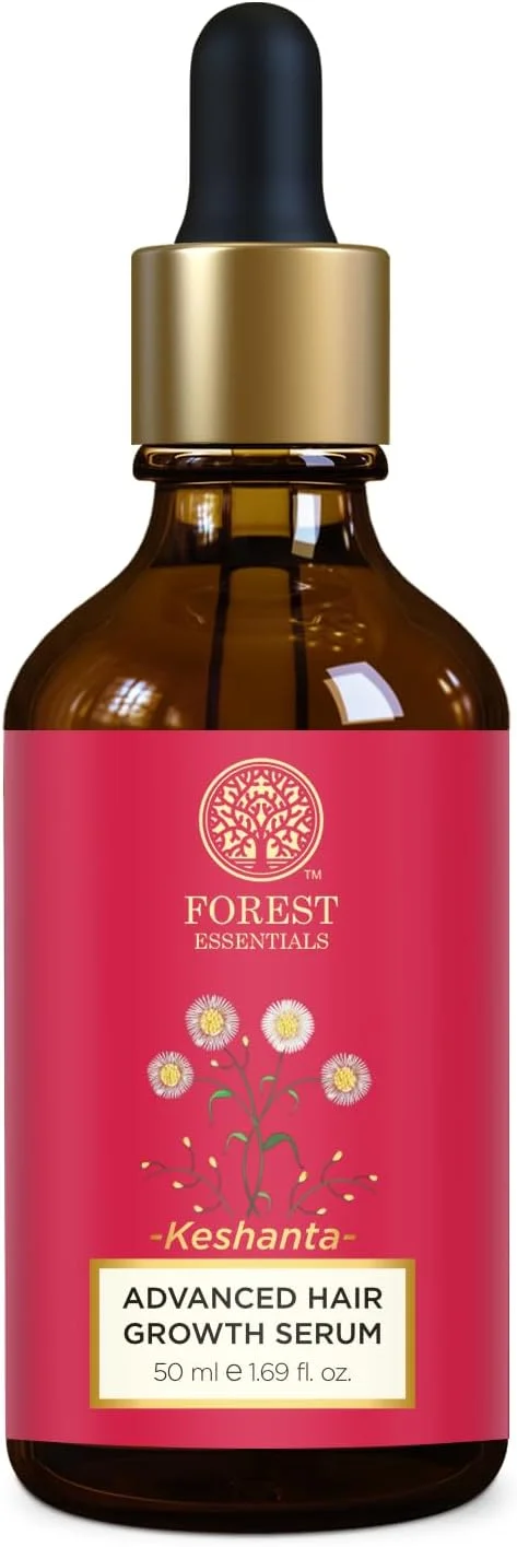 سرم پیشرفته رشد مو Forest Essentials Keshanta | درمان آیورودا برای کاهش ریزش مو | روغن طبیعی رشد مو، 48 گرم سرم پیشرفته رشد مو Forest Essentials Keshanta | درمان آیورودا برای کاهش ریزش مو | روغن طبیعی رشد مو، 48 گرم