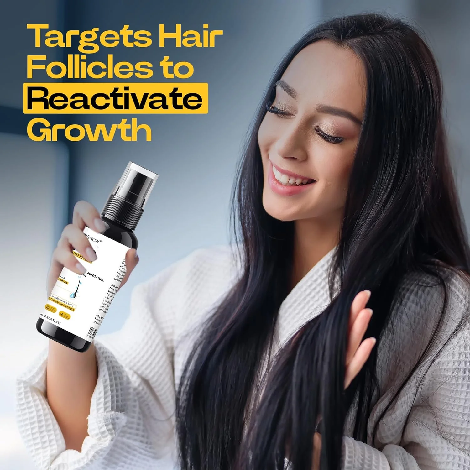 سرم رشد مو %5 مینوکسیدیل FerryGrow، درمان رشد مجدد برای ضخیم شدن مو، افزایش تراکم مو، کمک به توقف ریزش مو، تحریک رشد مو، سرم احیا کننده مو با بیوتین سرم رشد مو %5 مینوکسیدیل FerryGrow، درمان رشد مجدد برای ضخیم شدن مو، افزایش تراکم مو، کمک به توقف ریزش مو، تحریک رشد مو، سرم احیا کننده مو با بیوتین