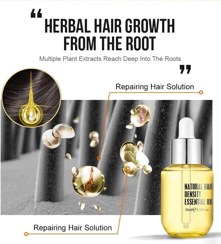 سرم مو زنجبیل Bavlio، سرم اسانس زنجبیل، سرم رشد مجدد مو زنجبیل، روغن ضروری طبیعی برای تراکم مو، سرم رشد سریع مو برای موهای نازک زنان و مردان (1 عدد)