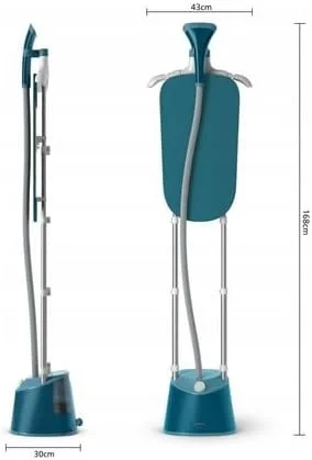 بخارگر لباس فیلیپس سری 1000، 1800 وات، مخزن آب بزرگ 1.8 لیتری، 3 تنظیم بخار، دارای StyleBoard یکپارچه، تخلیه آسان، از بین برنده 99.9% باکتری ها و کنه های گرد و غبار*