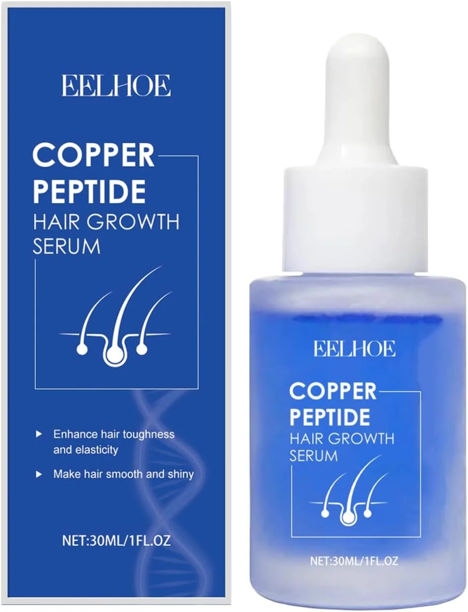 سرم رشد مو پپتید مس آبی FUIN، درمان پوست سر برای موهای ضخیم تر و قوی تر، پشتیبانی از تراکم و خاصیت ارتجاعی، فرمول غیر چرب برای استفاده روزانه، بدون سولفات و پارابن