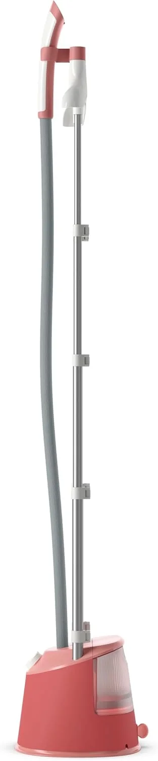 بخارگر لباس فیلیپس سری 1000 - 1800 وات، مخزن جداشدنی 1.8 لیتری، 3 تنظیم بخار، 36 گرم در دقیقه، قرمز نرم - STE1020/46