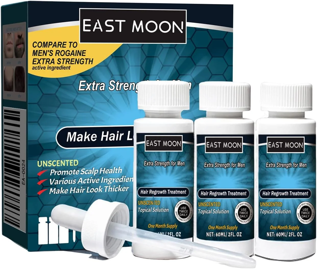 محلول مغذی متراکم کننده موی مردانه، مراقبت تغذیه ای، ضد ریزش، ضخیم کننده و مرطوب کننده برای سلامت مو