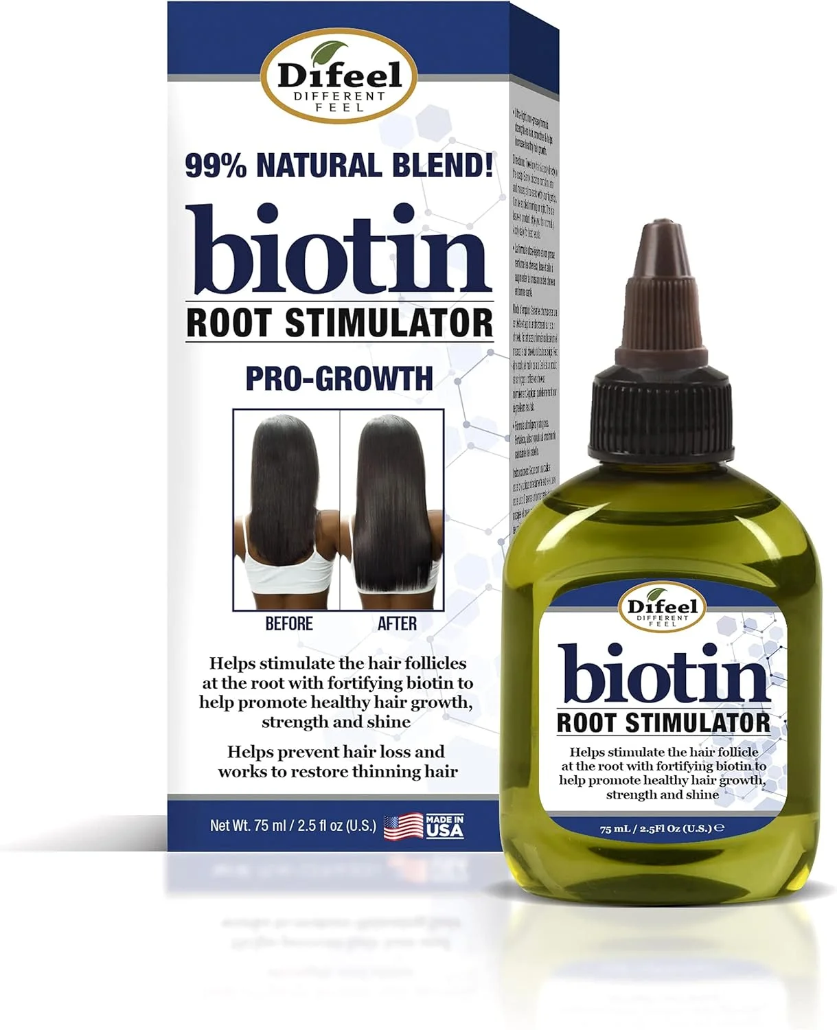 محرک ریشه بیوتین دیفیل 75 میلی لیتر - محرک فولیکول برای رشد مو