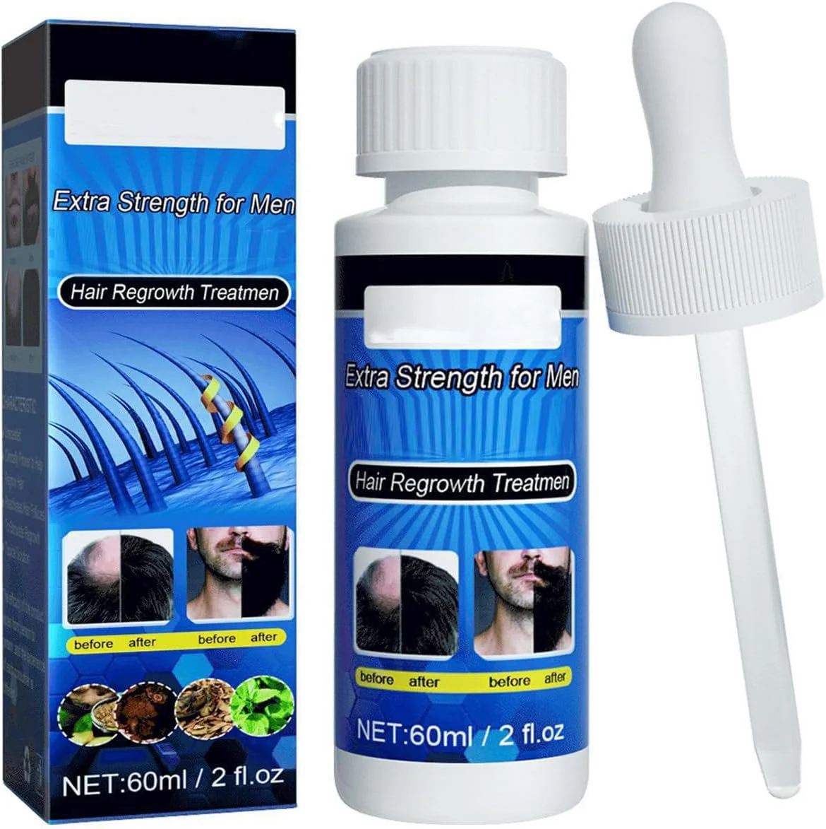 سرم رشد مو، حاوی بیوتین و روغن کرچک، محلول رشد مو، رشد مو، ضد ریزش مو، تقویت کننده موهای ضخیم تر و تغذیه کننده پوست سر برای آقایان و بانوان