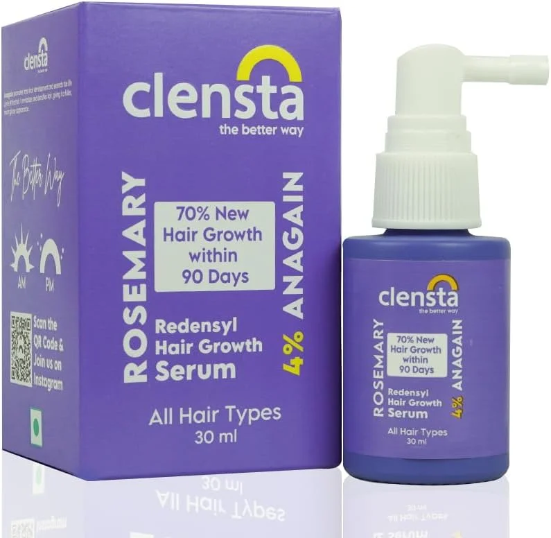 سرم رشد مو کلنستا رزماری ردنسيل حاوی 4% آناگین، کمک به رشد 70% موهای جدید در 90 روز | برای آقایان و بانوان | انواع مو | 30 میلی لیتر سرم رشد مو کلنستا رزماری ردنسيل حاوی 4% آناگین، کمک به رشد 70% موهای جدید در 90 روز | برای آقایان و بانوان | انواع مو | 30 میلی لیتر
