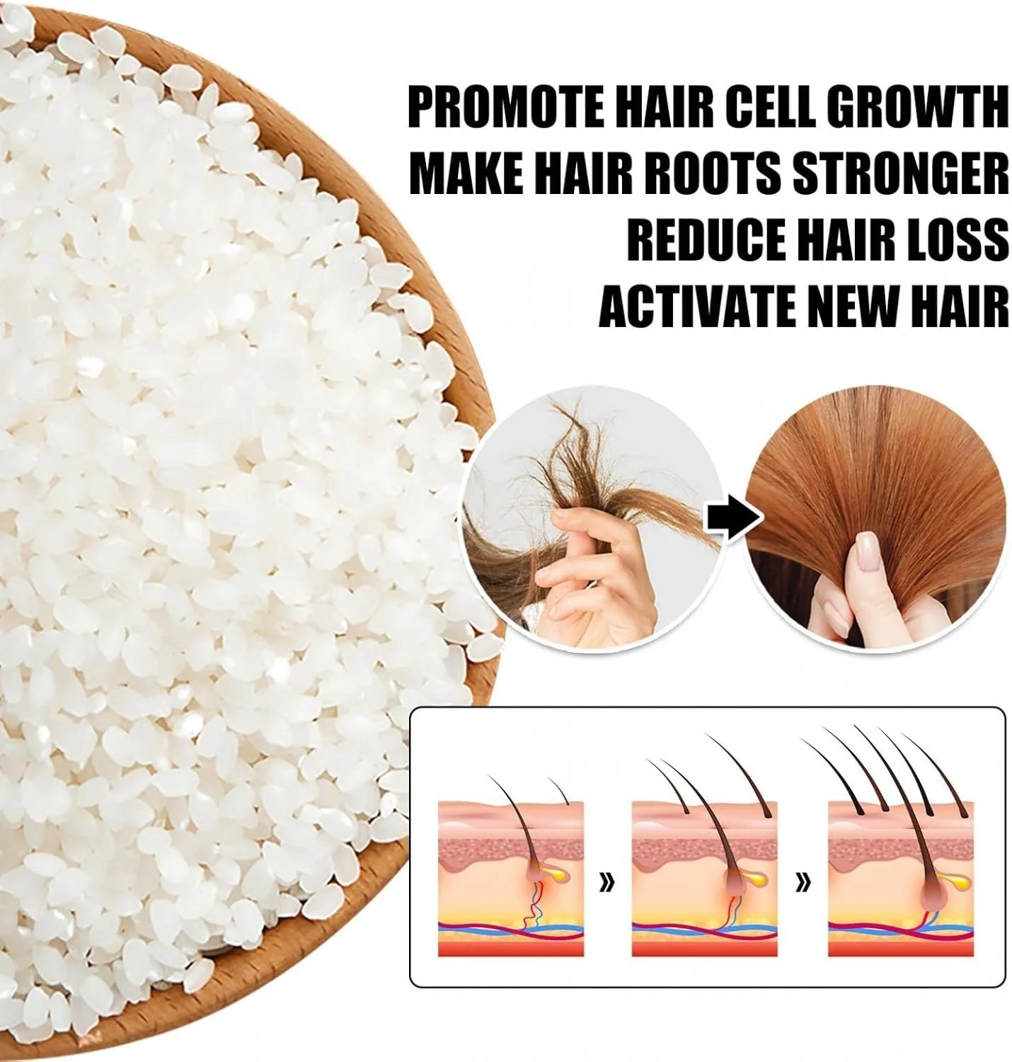 سرم آب برنج BULSM برای رشد مو، مناسب موهای نازک و جلوگیری از ریزش مو، روغن مراقبت از مو، رفع خشکی مو، سرم آب برنج تخمیر شده، 30 میلی لیتر سرم آب برنج BULSM برای رشد مو، مناسب موهای نازک و جلوگیری از ریزش مو، روغن مراقبت از مو، رفع خشکی مو، سرم آب برنج تخمیر شده، 30 میلی لیتر