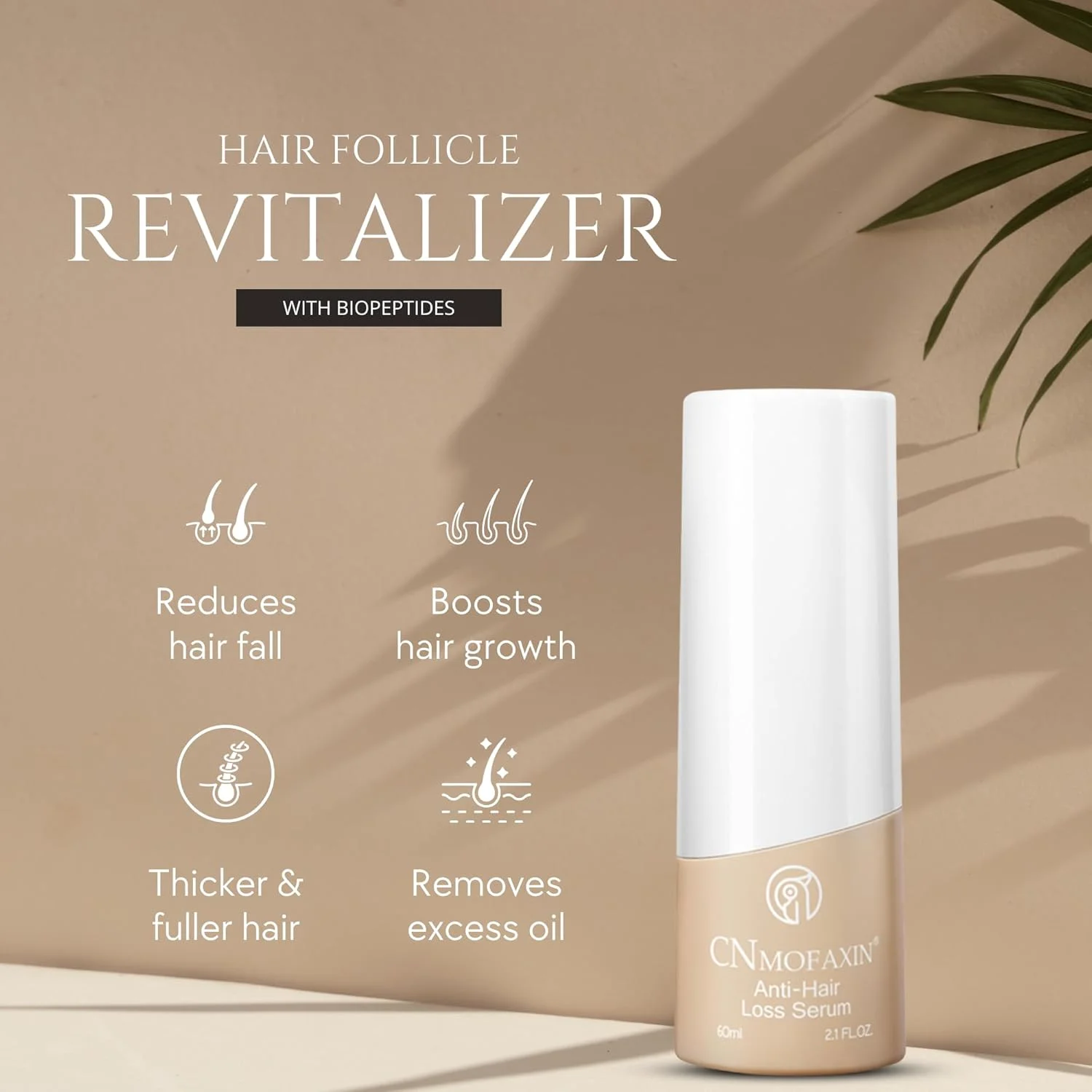 سرم رشد مو CNMOFAXIN حجم 60 میلی لیتر - درمان ضد ریزش مو برای زنان و مردان - فرمول ضخیم کننده و رشد مجدد مو با جینسینگ و پپتیدهای مس - تقویت کننده ریشه، کاهش دهنده ریزش مو، افزایش دهنده حجم سرم رشد مو CNMOFAXIN حجم 60 میلی لیتر - درمان ضد ریزش مو برای زنان و مردان - فرمول ضخیم کننده و رشد مجدد مو با جینسینگ و پپتیدهای مس - تقویت کننده ریشه، کاهش دهنده ریزش مو، افزایش دهنده حجم