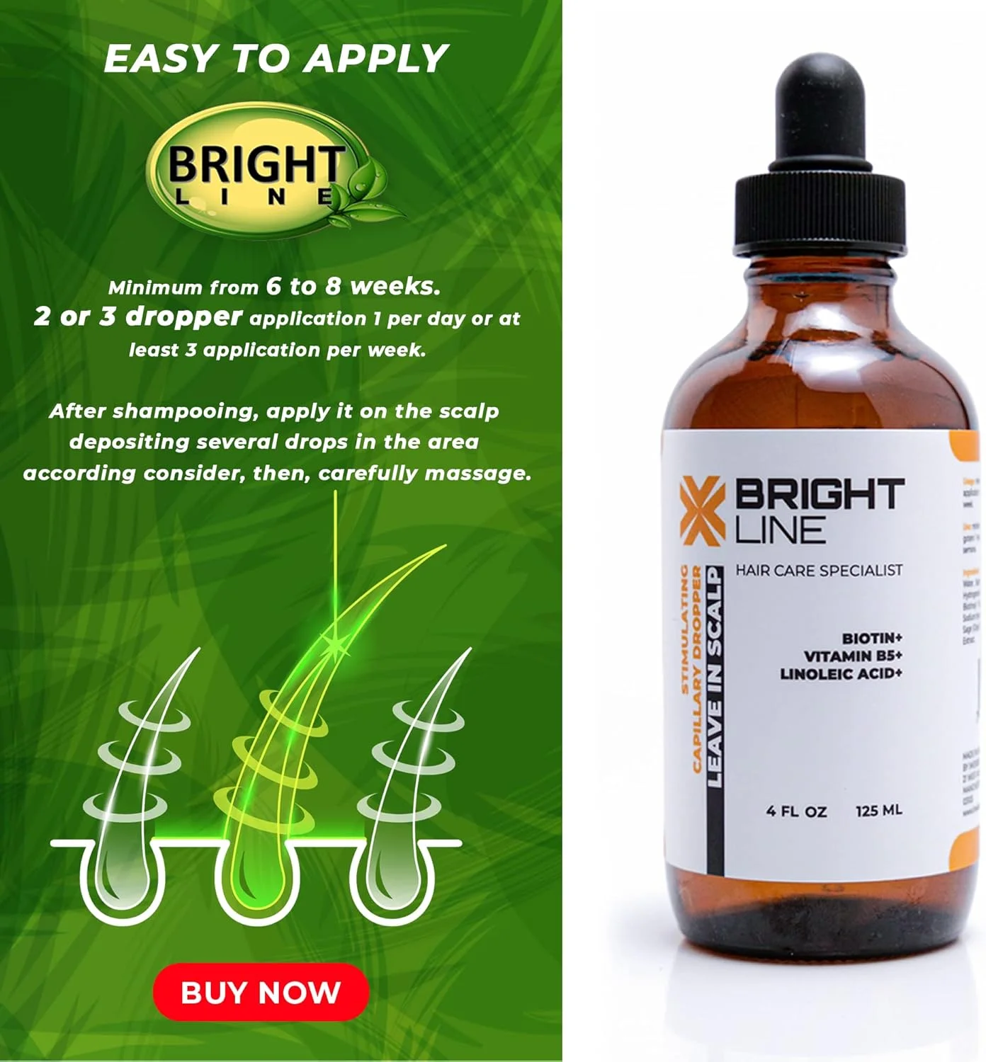 سرم رشد مو بیوتین خط روشن - توقف ریزش - ضد ریزش مو - سرم بیوتین - ویتامین B5 و اسید لینولئیک - افزایش رشد مو سرم رشد مو بیوتین خط روشن - توقف ریزش - ضد ریزش مو - سرم بیوتین - ویتامین B5 و اسید لینولئیک - افزایش رشد مو