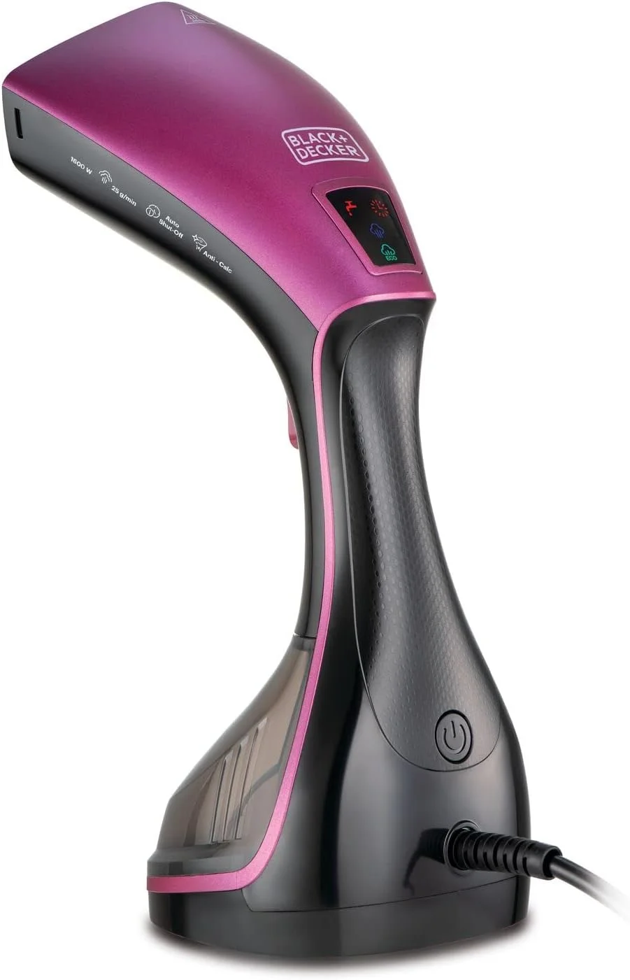 بخارگر دستی دیجیتال قابل حمل لباس بلک اند دکر، 1600 وات، لولای چرخان 180 درجه، تنظیم ارتفاع 5 حالته، کنترل دمای متغیر، سینی چکه گیر جداشدنی، دسته خنک، چند رنگ - HSTD1600-B5 بخارگر دستی دیجیتال قابل حمل لباس بلک اند دکر، 1600 وات، لولای چرخان 180 درجه، تنظیم ارتفاع 5 حالته، کنترل دمای متغیر، سینی چکه گیر جداشدنی، دسته خنک، چند رنگ - HSTD1600-B5