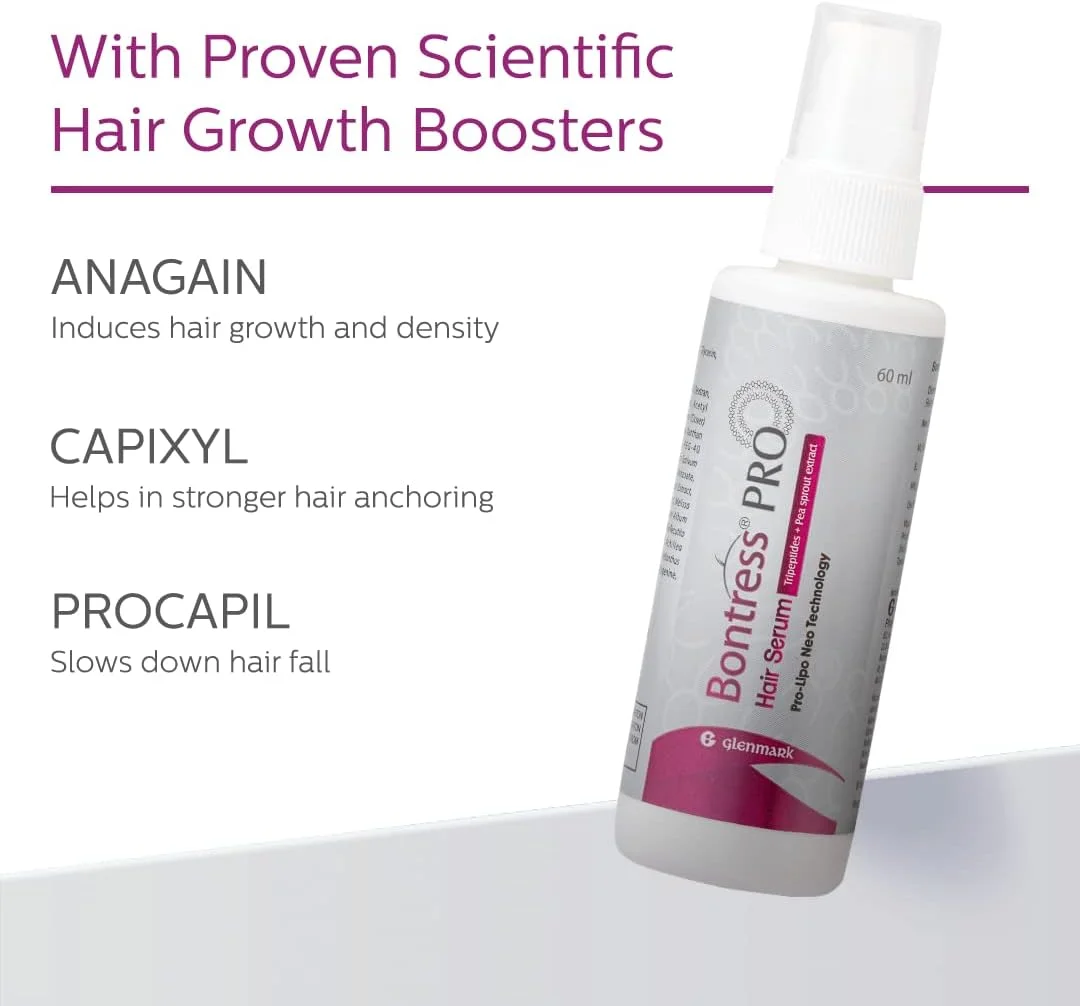 سرم پوست سر بونترس پرو+ | غنی شده با Redensyl، Procapil، Capixyl و Anagain | کمک به کاهش ریزش مو | سرم رشد مو برای آقایان و بانوان، 60 میلی لیتر