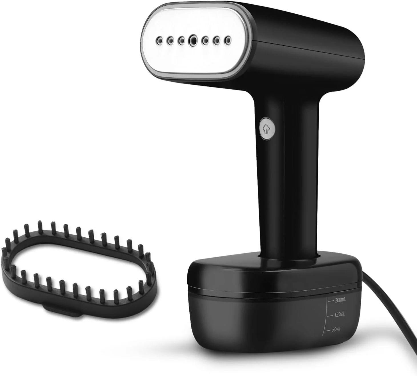 اتو بخار دستی لباس آگرارو مدل Icon، قابل استفاده به صورت افقی و عمودی، گرم شدن سریع، نازل بخار با پوشش سرامیکی، 1800 وات، مخزن آب 260 میلی لیتری، برس پارچه ای جداشدنی