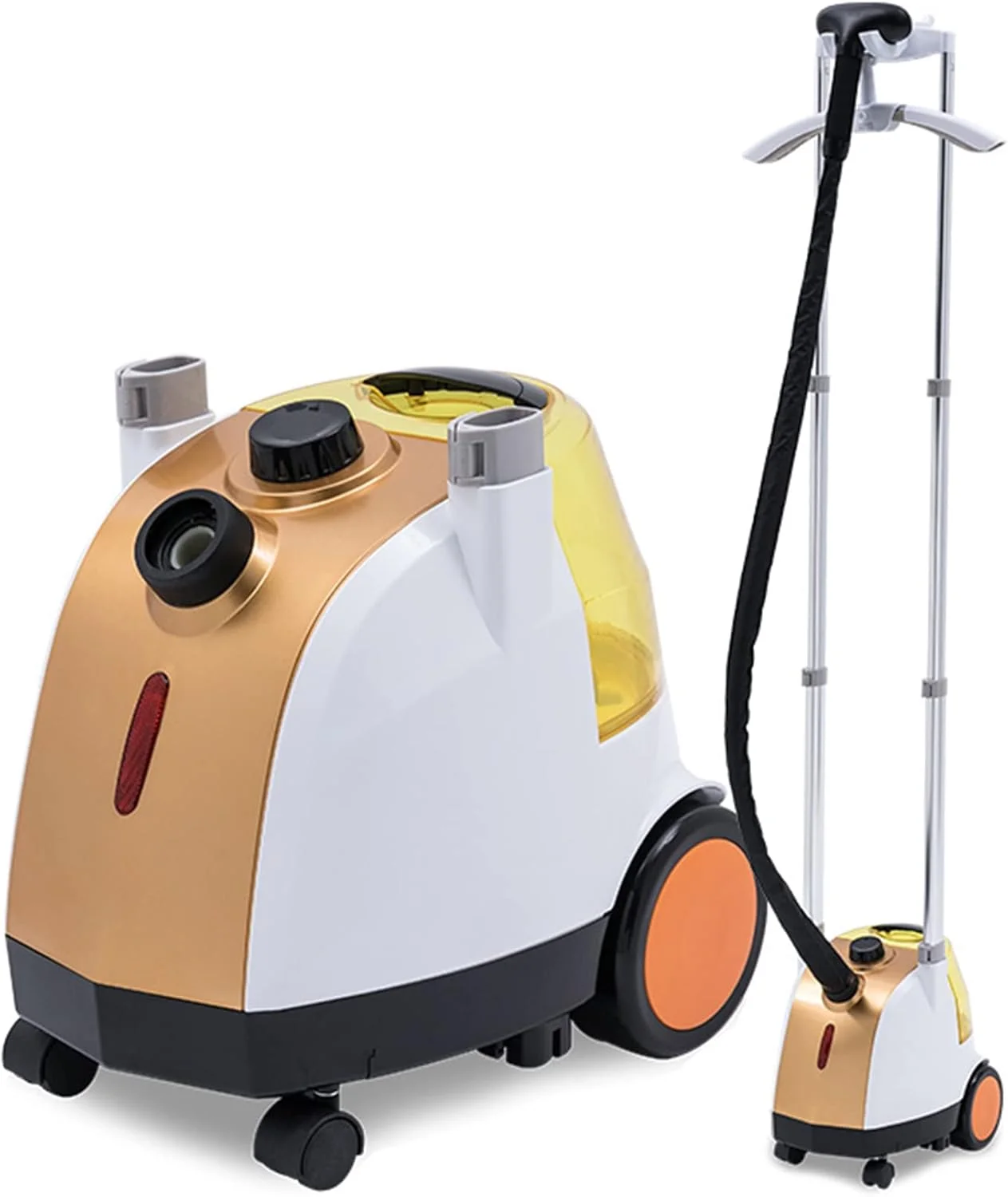 بخارگر لباس، بخارگر لباس با مخزن آب بزرگ 3.2 لیتری، گرم شدن سریع، 70 دقیقه بخار مداوم، رفع سریع چروک، طلایی (طلایی)