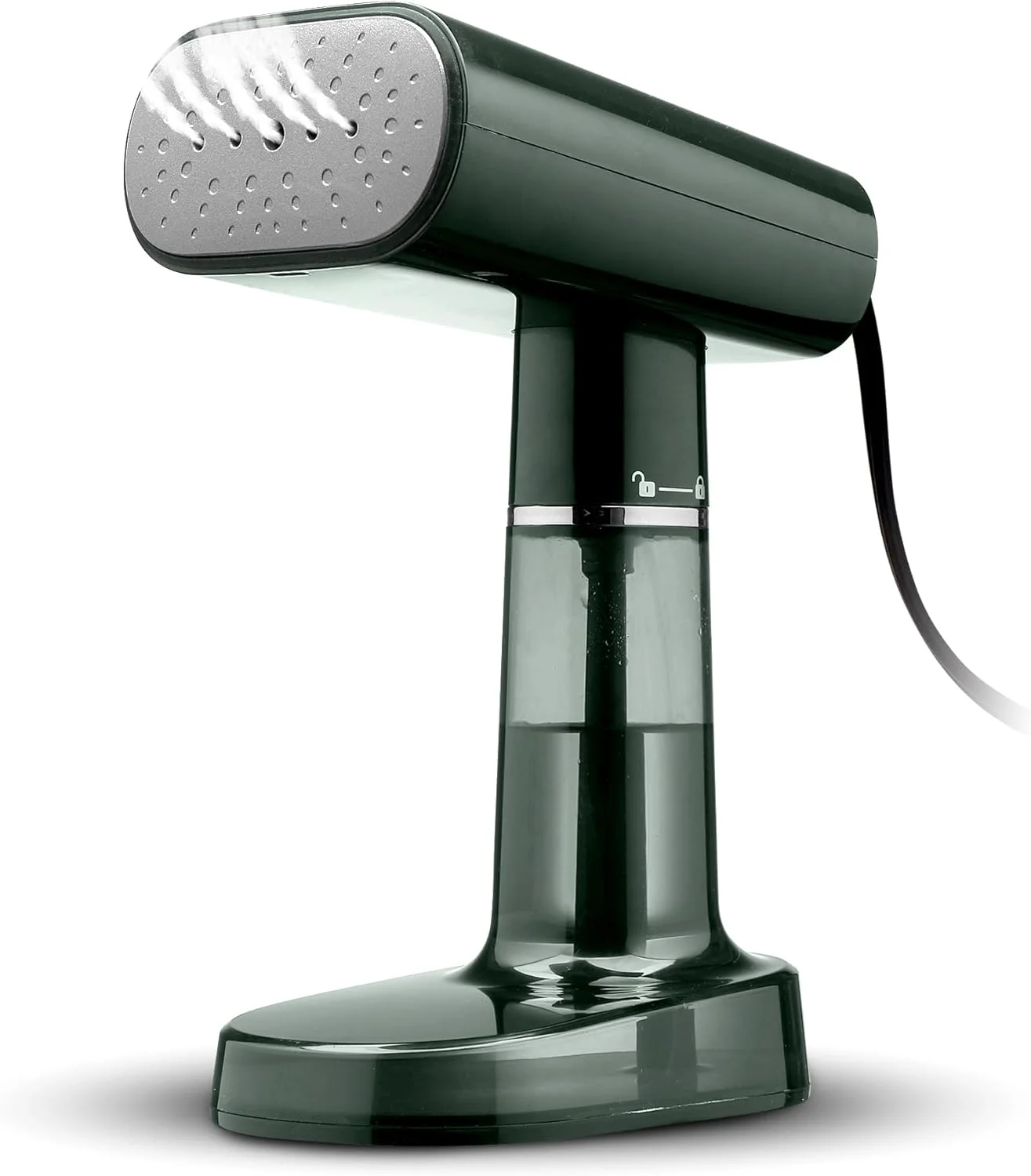 بخارگر لباس قابل حمل الکترولوکس SnapSteam، بخار پرس دستی قدرتمند 1200 واتی با قابلیت جدا شدن، از بین برنده چروک، بخارگر مسافرتی قابل حمل برای لباس، پارچه و پرده، سبز