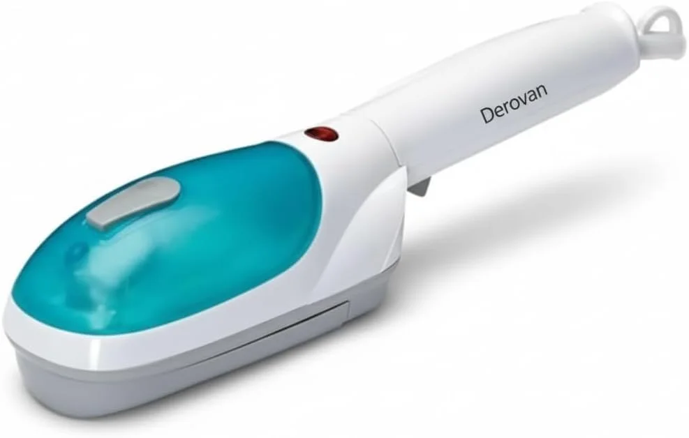 بخارگر لباس قابل حمل فوق سبک Derovan - اتو بخار دستی جمع و جور 1200 وات، فوق سبک 100 گرمی و گرم شدن سریع - ایده آل برای مسافرت و استفاده در منزل