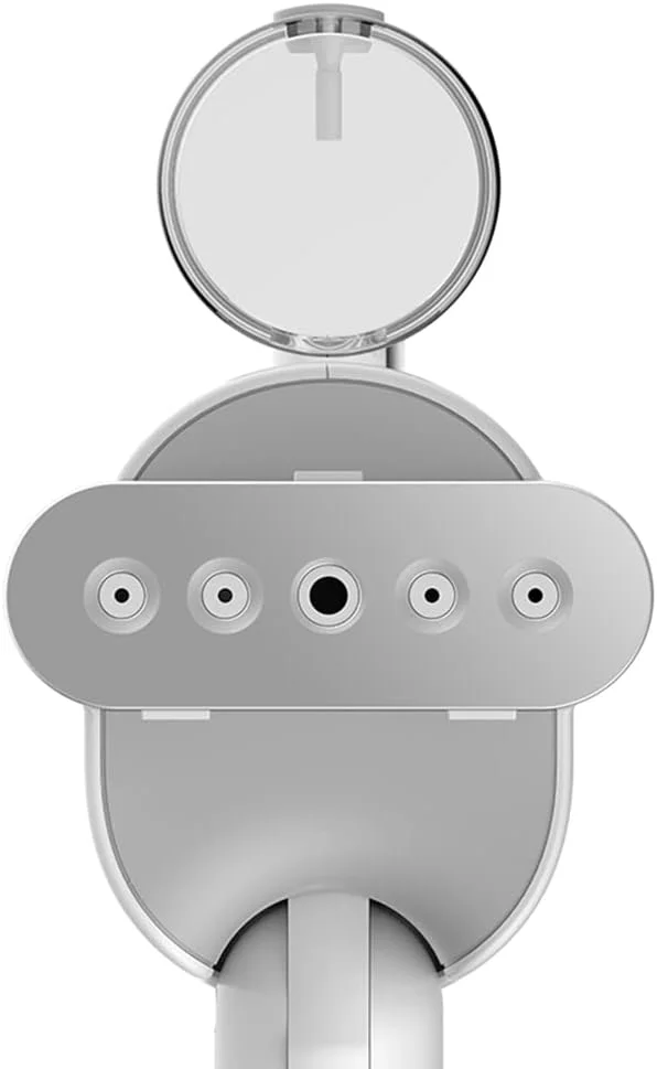 بخارشوی دستی قابل حمل Deerma HS007، بخارشوی مسافرتی مینی با دسته تاشو ویژه | رفع چروک | گرم شدن سریع | طراحی تاشو و جمع و جور | مخزن آب 100 میلی لیتری | آلیاژ آلومینیوم - سفید