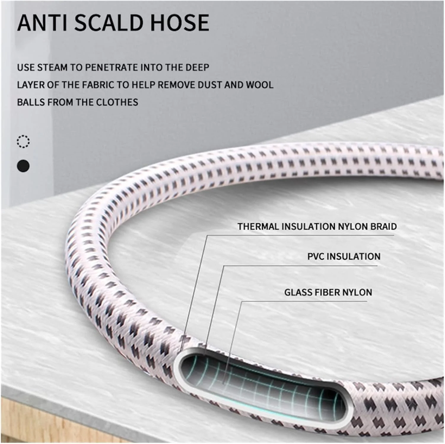 اتوی بخار برقی DOLPDED، بخارگر حرفه ای لباس، اتو بخار تمام سایز برای لباس و پارچه، مخزن آب 1.6 لیتری