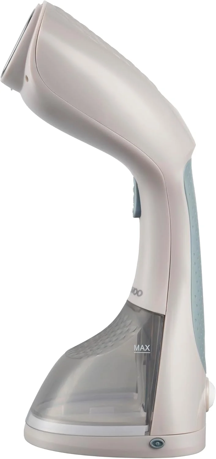 بخارگر لباس Daewoo، بخارگر دستی و قابل حمل پارچه و لباس، پنل استیل ضد زنگ با برس پارچه و پرز، ظرفیت 350 میلی لیتر، 1200 وات - Dgs 8280 - سبز